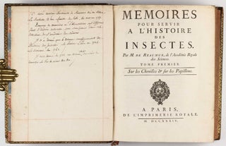 Mémoires pour servir à l'histoire des insectes.