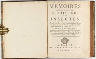Mémoires pour servir à l'histoire des insectes.
