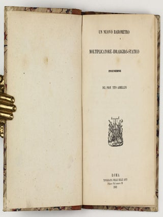 Un nuovo barometro moltiplicatore-idrargiro-statico / Due nuovi barometri / L'unita? delle forze fisiche: saggio di filosofia naturale del p. Angelo Secchi / Le comete : memoria del prof. Tito Armellini letta il di 28 luglio 1861 / Due nuovi barometri areometrici. Estratto dal Bulletttino nautico e geogradico di Roma / Acquidotto di sezze e di bassiano. Estratta dal fascicolo 396 della Civiltà Cattolica.
