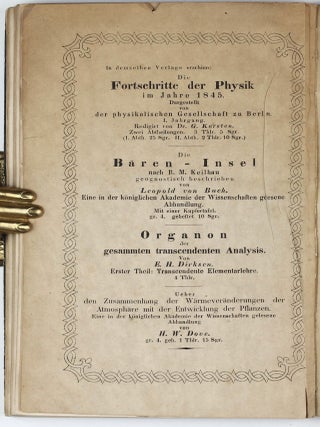 Über die Erhaltung der Kraft, eine physikalische Abhandlung, vorgetragen in der Sitzung der physikalischen Gesellschaft zu Berlin.