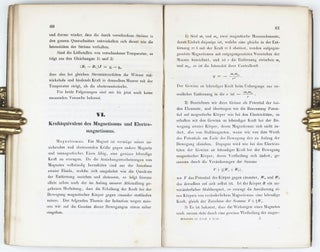 Über die Erhaltung der Kraft, eine physikalische Abhandlung, vorgetragen in der Sitzung der physikalischen Gesellschaft zu Berlin.