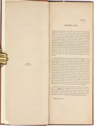 A Treatise on Man and the development of his faculties; now first translated into English.