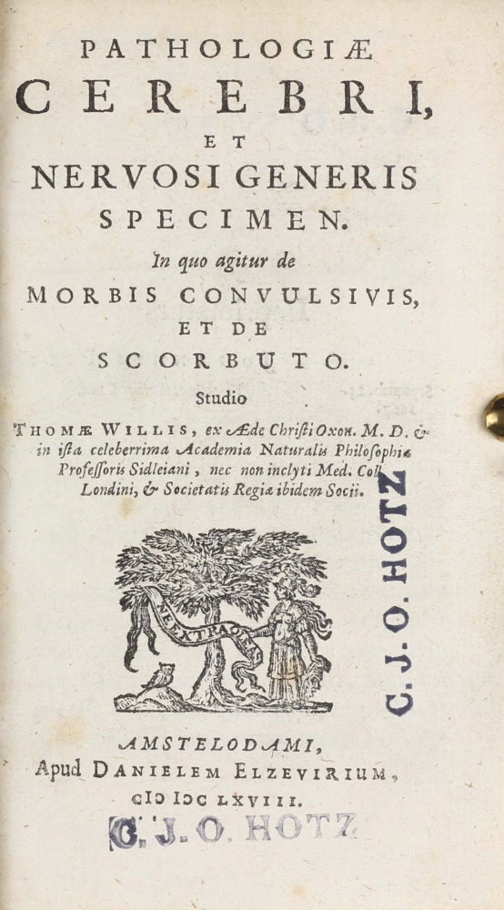 Item #003310 Pathologiae Cerebri, Et Nervosi Generis Specimen: In quo agitur de Morbis Convulsivis, Et De Scorbuto. Thomas WILLIS.