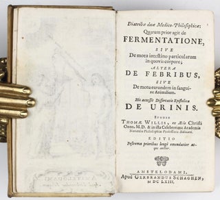 Item #003311 Diatribae duae medico-philosophicae: Quarum prior agit de fermentatione, sive de...