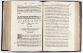 The Historie of the World. Commonly Called, the Naturall Historie of C. Plinius Secundus. Translated into English by Philemon Holland.
