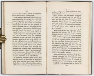 An Inquiry into the Nature and Progress of Rent, and the Principles by which it is Regulated.