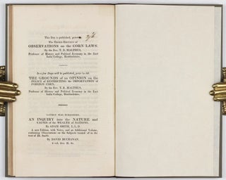 An Inquiry into the Nature and Progress of Rent, and the Principles by which it is Regulated.
