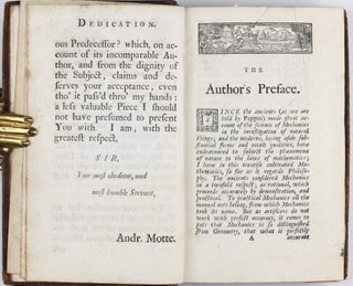 The Mathematical Principles of Natural Philosophy. Translated by Andrew Motte. To Which are Added, the Laws of the Moon's Motion, according to Gravity. Two volumes.