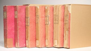 Traité de mécanique céleste. 5 volumes and 4 supplements of the first edition plus 2 volumes of the second edition of part 1 and 2, all in the original wrappers as issued.
