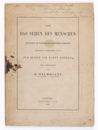 Item #003349 Ueber das Sehen des Menschen Ein populär wissenschaftlicher Vortrag gehalten zu...