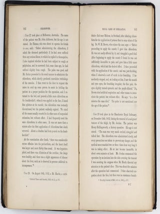On Chloroform and Other Anaesthetics: Their Action and Administration.