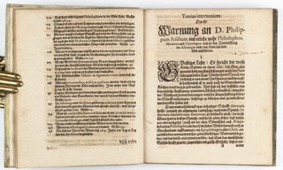 Tertius Interveniens, das ist Warnung an etliche Theologos, Medicos und Philosophos, sonderlich D. Philippum Feselium, dass sie bey billicher Verwerffung der Sternguckerischen Aberglauben, nicht das Kindt mit dem Badt außschütten, und hiermit ihrer Profession unwissendt zuwider handlen. . .