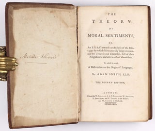 The Theory of Moral Sentiments... To which is added a dissertation on the origin of languages.