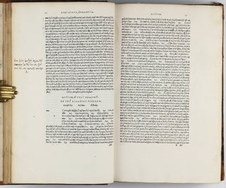 Ἁπαντα τα του Πλατωνος / Omnia Platonis Opera [Greek]. [Willibald Pirckheimer's copy]