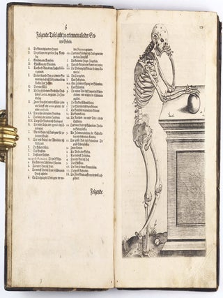 Anatomia, das ist sinnreiche, künstliche, begründete Auffschneidung, Theilung, unnd Zerlegung eines vollkommenen menschlichen Leibs und Cörpers, durch alle desselbigen jnnerliche und eusserliche Gliedtmassen und Gefäss, so wol mit eygendtlicher Beschreibung erkläret, als mit lebendigen Contrafacturen fürgebildet . . .