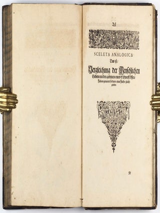 Anatomia, das ist sinnreiche, künstliche, begründete Auffschneidung, Theilung, unnd Zerlegung eines vollkommenen menschlichen Leibs und Cörpers, durch alle desselbigen jnnerliche und eusserliche Gliedtmassen und Gefäss, so wol mit eygendtlicher Beschreibung erkläret, als mit lebendigen Contrafacturen fürgebildet . . .