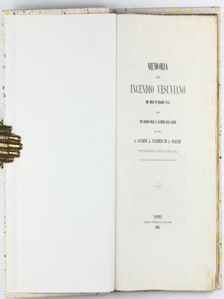 Memoria sullo incendio vesuviano del mese di maggio 1855.