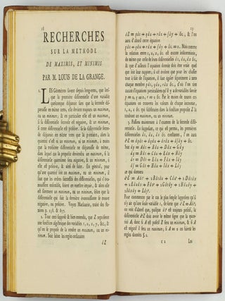 Miscellanea philosophico-mathematica Societatis privatae Taurinensis (vol. I), Mélanges de philosophie et de mathématique de la Société Royale de Turin (vols. II-V). All published.