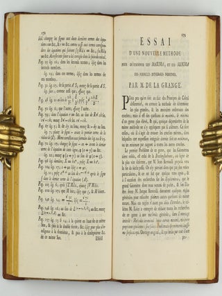 Miscellanea philosophico-mathematica Societatis privatae Taurinensis (vol. I), Mélanges de philosophie et de mathématique de la Société Royale de Turin (vols. II-V). All published.