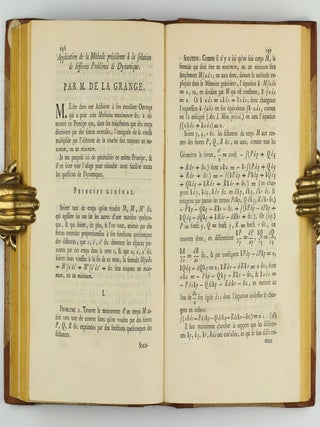 Miscellanea philosophico-mathematica Societatis privatae Taurinensis (vol. I), Mélanges de philosophie et de mathématique de la Société Royale de Turin (vols. II-V). All published.