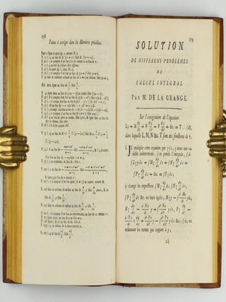 Miscellanea philosophico-mathematica Societatis privatae Taurinensis (vol. I), Mélanges de philosophie et de mathématique de la Société Royale de Turin (vols. II-V). All published.