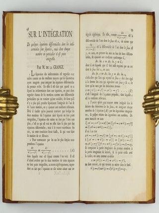 Miscellanea philosophico-mathematica Societatis privatae Taurinensis (vol. I), Mélanges de philosophie et de mathématique de la Société Royale de Turin (vols. II-V). All published.