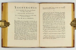 Miscellanea philosophico-mathematica Societatis privatae Taurinensis (vol. I), Mélanges de philosophie et de mathématique de la Société Royale de Turin (vols. II-V). All published.