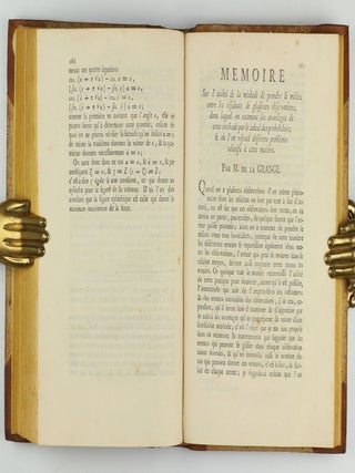 Miscellanea philosophico-mathematica Societatis privatae Taurinensis (vol. I), Mélanges de philosophie et de mathématique de la Société Royale de Turin (vols. II-V). All published.