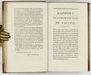 Rapport du Comité Central de Vaccine, établi à Paris par la société des souscripteurs, pour l'examen de cette découverte.