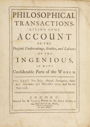 A Letter from the Reverend Mr. James Bradley Savilian Professor of Astronomy at Oxford, and F.R.S. to Dr. Edmond Halley Astronom. Reg. &c. Giving an Account of a New Discovered Motion of the Fix'd Stars. In: Philosophical Transactions of the Royal Society of London for 1727-28, vol. 35, no. 406, pp. 637-661.