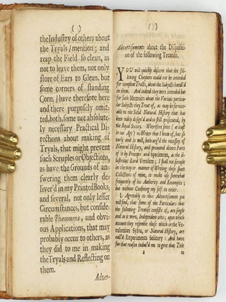 Experimenta & Observationes Physicae: Wherein are briefly Treated of Several Subjects Relating to Natural Philosophy in an Experimental Way. To which is added, A small Collection of strange Reports, in two Parts. . .