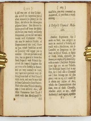 Experimenta & Observationes Physicae: Wherein are briefly Treated of Several Subjects Relating to Natural Philosophy in an Experimental Way. To which is added, A small Collection of strange Reports, in two Parts. . .