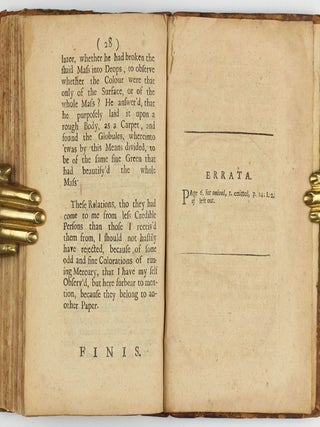Experimenta & Observationes Physicae: Wherein are briefly Treated of Several Subjects Relating to Natural Philosophy in an Experimental Way. To which is added, A small Collection of strange Reports, in two Parts. . .