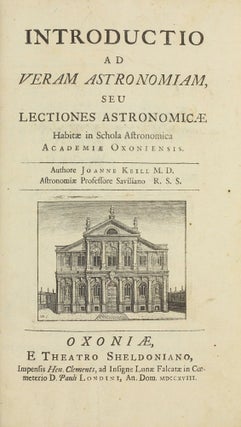 Item #003457 Introductio Ad Veram Astronomiam seu Lectiones Astronomicae Habitae in Schola...