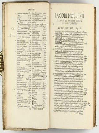 Opus chyrurgicum, warhaffte unnd vollkomne Wundartznei ...; darinn begriffen wie die Wunden, offnen Schäden, Gewächs, Gebresten, Frantzosen, Blatern, Beulen, Lähmi, allerley Zufäll unnd Kranckheiten, auch kalter und warmer Brandt, Fistel und Wolff ... curiert werden sollend / Die grosz Chirurgei, oder volkommene Wundtartzenei; chirurgischen Handtwirckung eigentlicher Bericht, und Inhalt alles so der Wundartznei angehörig; mit künstlicher Fürmalung, klarer Beschreibung . . . aller hierzu dienlicher und gebreuchlicher Instrument oder Ferrament / De Materia chirurgica libri tres, recens aucti authore atque recogniti.