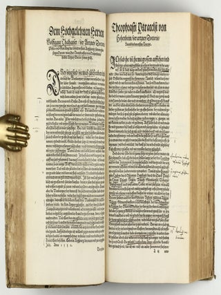 Opus chyrurgicum, warhaffte unnd vollkomne Wundartznei ...; darinn begriffen wie die Wunden, offnen Schäden, Gewächs, Gebresten, Frantzosen, Blatern, Beulen, Lähmi, allerley Zufäll unnd Kranckheiten, auch kalter und warmer Brandt, Fistel und Wolff ... curiert werden sollend / Die grosz Chirurgei, oder volkommene Wundtartzenei; chirurgischen Handtwirckung eigentlicher Bericht, und Inhalt alles so der Wundartznei angehörig; mit künstlicher Fürmalung, klarer Beschreibung . . . aller hierzu dienlicher und gebreuchlicher Instrument oder Ferrament / De Materia chirurgica libri tres, recens aucti authore atque recogniti.