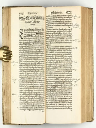 Opus chyrurgicum, warhaffte unnd vollkomne Wundartznei ...; darinn begriffen wie die Wunden, offnen Schäden, Gewächs, Gebresten, Frantzosen, Blatern, Beulen, Lähmi, allerley Zufäll unnd Kranckheiten, auch kalter und warmer Brandt, Fistel und Wolff ... curiert werden sollend / Die grosz Chirurgei, oder volkommene Wundtartzenei; chirurgischen Handtwirckung eigentlicher Bericht, und Inhalt alles so der Wundartznei angehörig; mit künstlicher Fürmalung, klarer Beschreibung . . . aller hierzu dienlicher und gebreuchlicher Instrument oder Ferrament / De Materia chirurgica libri tres, recens aucti authore atque recogniti.