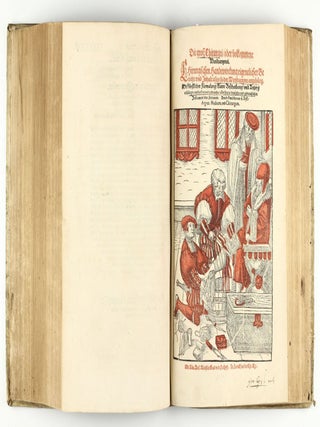 Opus chyrurgicum, warhaffte unnd vollkomne Wundartznei ...; darinn begriffen wie die Wunden, offnen Schäden, Gewächs, Gebresten, Frantzosen, Blatern, Beulen, Lähmi, allerley Zufäll unnd Kranckheiten, auch kalter und warmer Brandt, Fistel und Wolff ... curiert werden sollend / Die grosz Chirurgei, oder volkommene Wundtartzenei; chirurgischen Handtwirckung eigentlicher Bericht, und Inhalt alles so der Wundartznei angehörig; mit künstlicher Fürmalung, klarer Beschreibung . . . aller hierzu dienlicher und gebreuchlicher Instrument oder Ferrament / De Materia chirurgica libri tres, recens aucti authore atque recogniti.