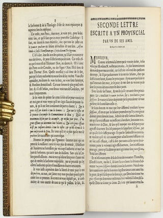 Les Provinciales ou les lettres écrites par Louis de Montalte à un provincial de ses amis & aux RR. PP. Jésuites.