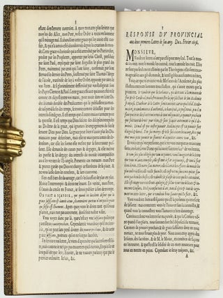 Les Provinciales ou les lettres écrites par Louis de Montalte à un provincial de ses amis & aux RR. PP. Jésuites.