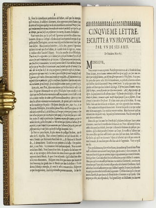 Les Provinciales ou les lettres écrites par Louis de Montalte à un provincial de ses amis & aux RR. PP. Jésuites.