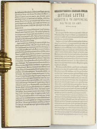 Les Provinciales ou les lettres écrites par Louis de Montalte à un provincial de ses amis & aux RR. PP. Jésuites.