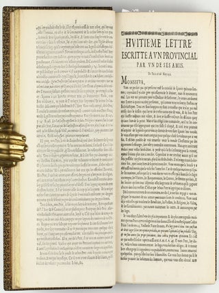 Les Provinciales ou les lettres écrites par Louis de Montalte à un provincial de ses amis & aux RR. PP. Jésuites.