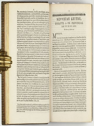 Les Provinciales ou les lettres écrites par Louis de Montalte à un provincial de ses amis & aux RR. PP. Jésuites.