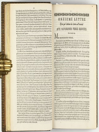 Les Provinciales ou les lettres écrites par Louis de Montalte à un provincial de ses amis & aux RR. PP. Jésuites.