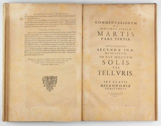 Astronomia nova ΑΙΤΙΟΛΟΓΗΤΟΣ, seu physica coelestis, tradita commentariis de motibus stellae Martis, ex observationibus G.V. Tychonis Brahe.