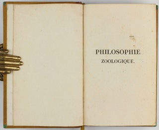 Philosophie Zoologique, ou Exposition des Considérations Relatives à l'Histoire Naturelle des Animaux.