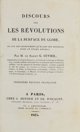 Item #003485 Discours sur Les Révolutions De La Surface Du Globe, et Sur Les Changemens Qu'elles...