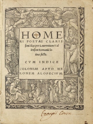 Ilias per Laurentium Valensem Romanu latina facta. . .