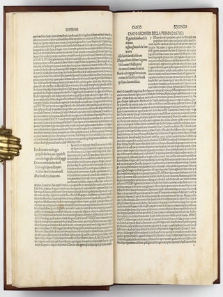 La Comedia, with the commentary of Christophoro Landino. Comento di christophoro Landino fiorentino sopra la comedia di Danthe alighieri poeta fiorentino.